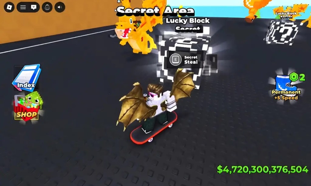 Skateboard for Brainrots Lucky Block